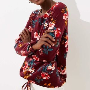 Coziest Velour Drawstring Hem Top